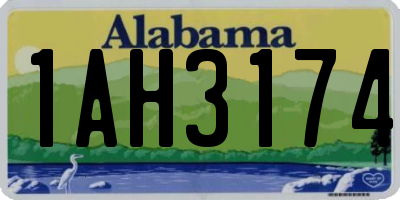 AL license plate 1AH3174