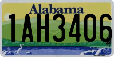 AL license plate 1AH3406