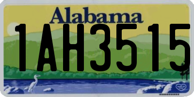 AL license plate 1AH3515