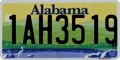 AL license plate 1AH3519