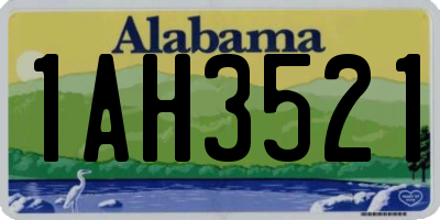 AL license plate 1AH3521