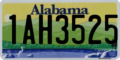 AL license plate 1AH3525