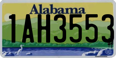 AL license plate 1AH3553