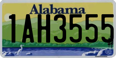 AL license plate 1AH3555