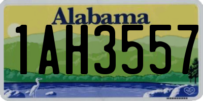 AL license plate 1AH3557