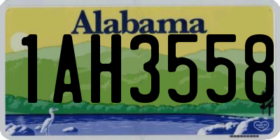AL license plate 1AH3558