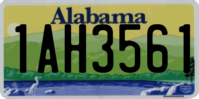 AL license plate 1AH3561