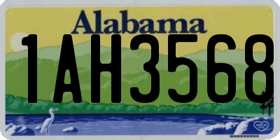AL license plate 1AH3568