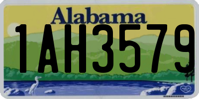 AL license plate 1AH3579