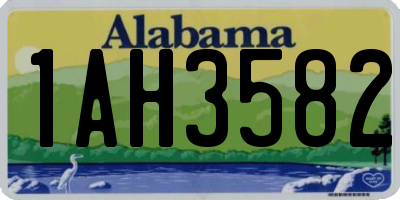 AL license plate 1AH3582