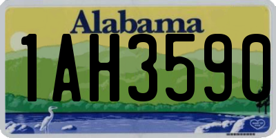 AL license plate 1AH3590