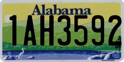 AL license plate 1AH3592