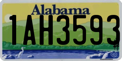 AL license plate 1AH3593
