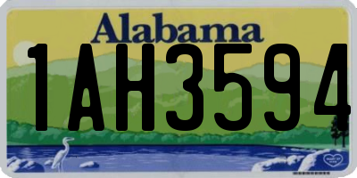 AL license plate 1AH3594