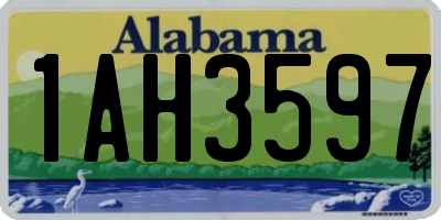 AL license plate 1AH3597
