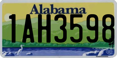 AL license plate 1AH3598