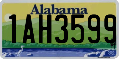 AL license plate 1AH3599