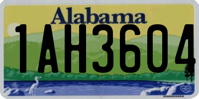 AL license plate 1AH3604