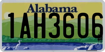 AL license plate 1AH3606