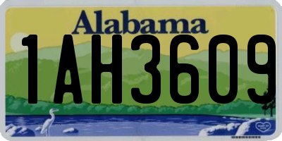 AL license plate 1AH3609