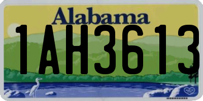 AL license plate 1AH3613