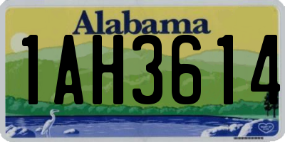 AL license plate 1AH3614