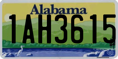 AL license plate 1AH3615