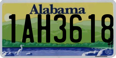 AL license plate 1AH3618