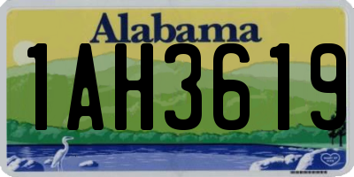 AL license plate 1AH3619