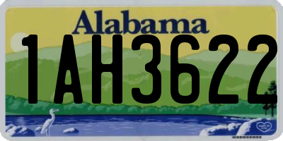 AL license plate 1AH3622