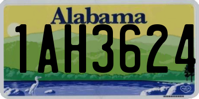 AL license plate 1AH3624
