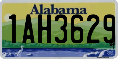AL license plate 1AH3629