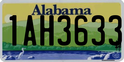 AL license plate 1AH3633