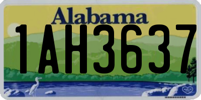 AL license plate 1AH3637