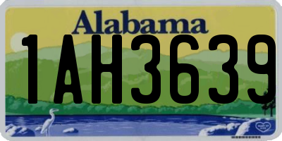 AL license plate 1AH3639