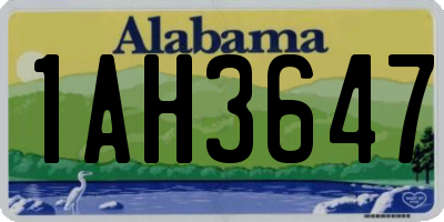 AL license plate 1AH3647