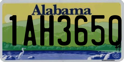 AL license plate 1AH3650