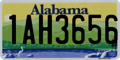 AL license plate 1AH3656