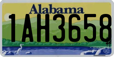 AL license plate 1AH3658