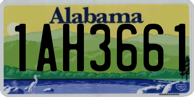 AL license plate 1AH3661