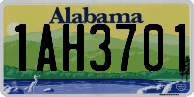 AL license plate 1AH3701