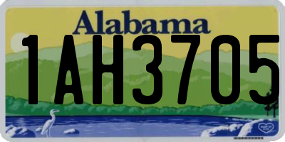 AL license plate 1AH3705