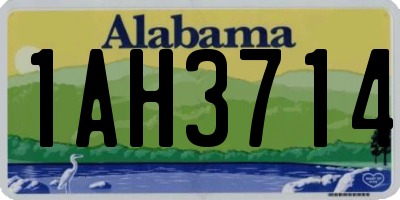 AL license plate 1AH3714