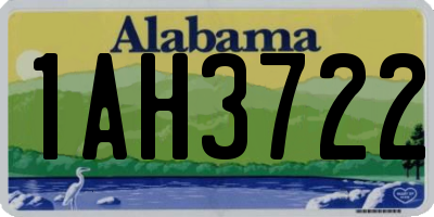 AL license plate 1AH3722