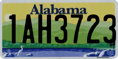 AL license plate 1AH3723