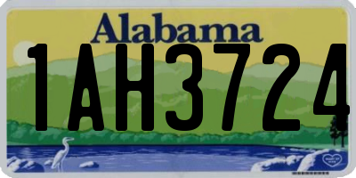 AL license plate 1AH3724