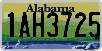 AL license plate 1AH3725