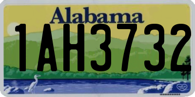 AL license plate 1AH3732