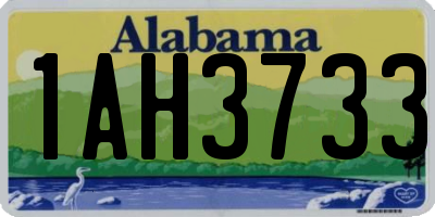 AL license plate 1AH3733