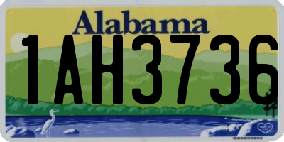 AL license plate 1AH3736
